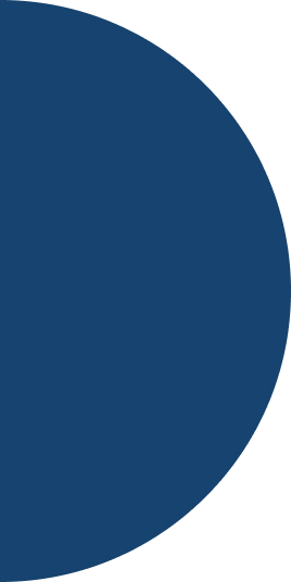 Decorative shape element beside campus image