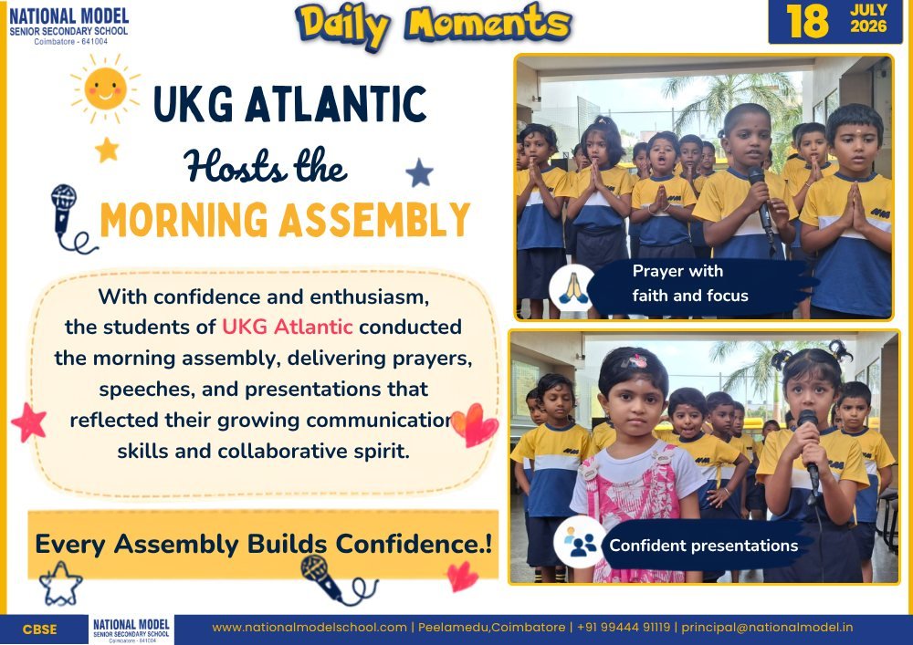 Hosts the Morning Assembly