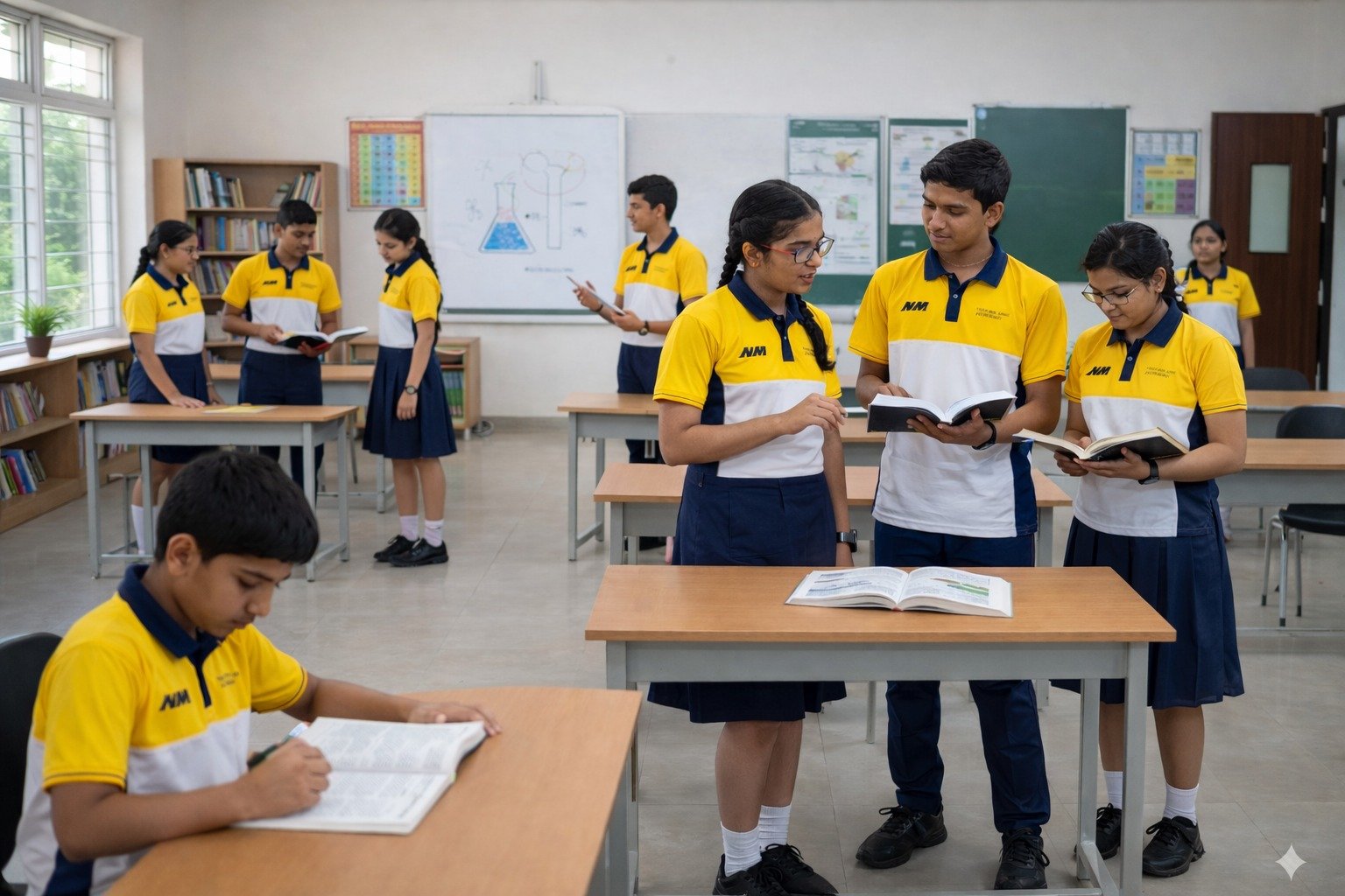 CBSE school classroom learning environment with students engaged in academic excellence