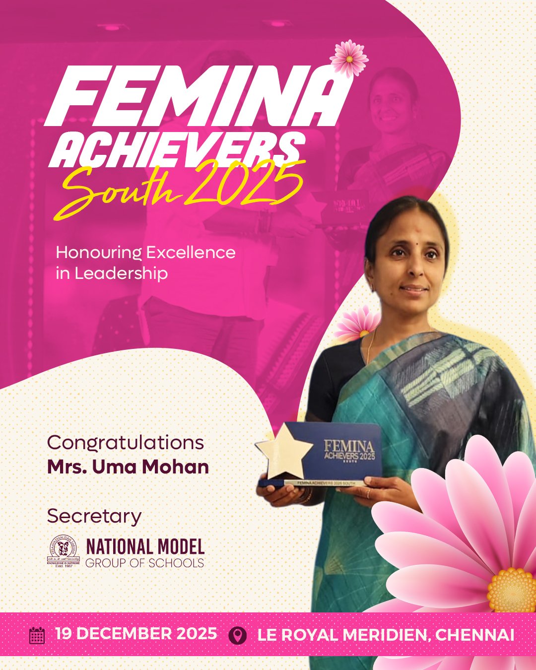 Femina Achievers South 2025 Award for Excellence in Education